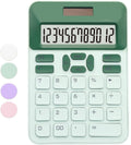 12-Digit Cute Green Calculator - Perfect for Office, Home, School