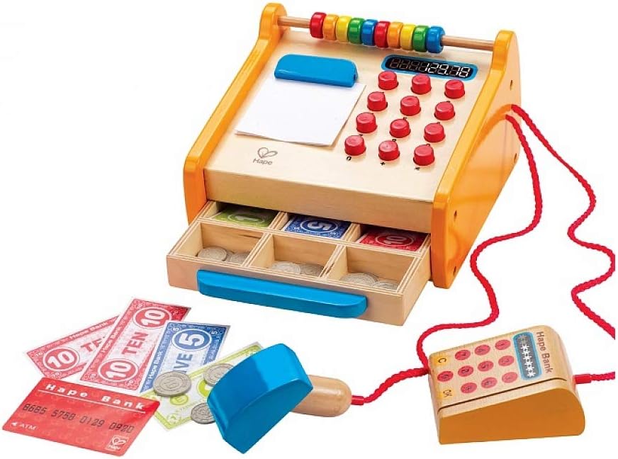 Hape Checkout Register: Fun Cash Register for Kids Ages 3-5