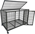 37 in Heavy Duty Wire Dog Crate Cage Kennel for Large Dogs - Tough