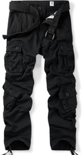 Men's Cotton Cargo Work Pants Baggy Camo Tactical Combat Trousers