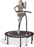 Newan 40-48in Silent Mini Trampoline Rebounder - Stable Quiet Cardio