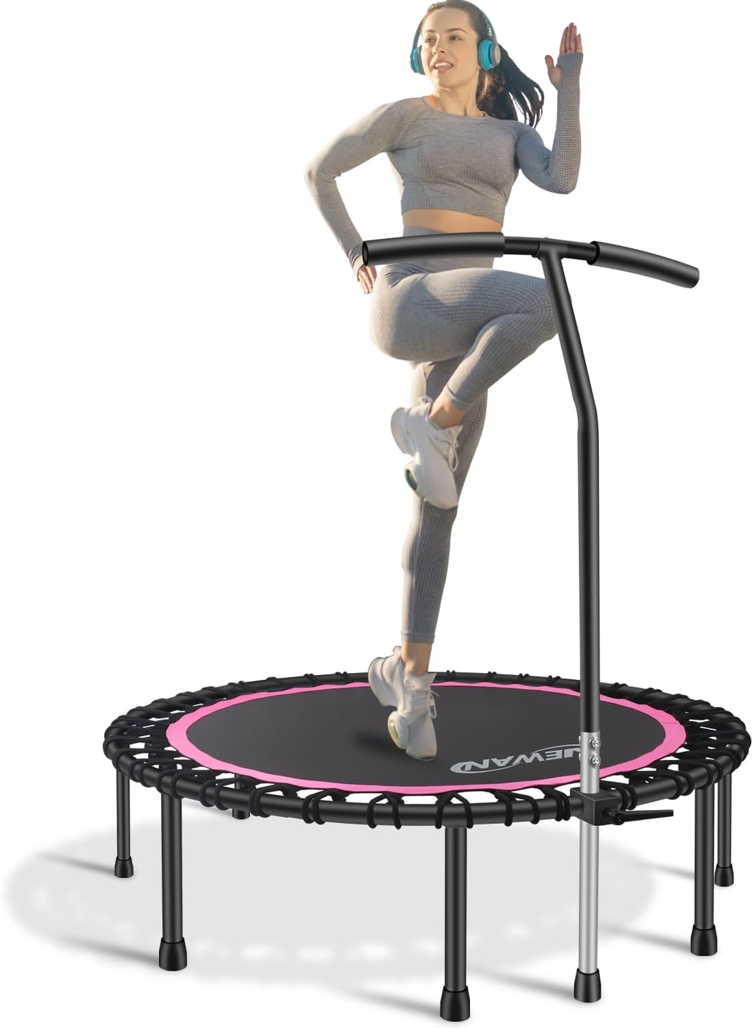 Newan 40-48 Silent Mini Trampoline for Effective Indoor Exercise