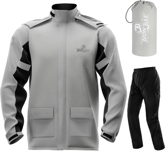 IRON JIA'S Motorcycle Rain Suit for Men & Women - Waterproof Gear