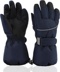 JANGANNSA Waterproof Ski Gloves for Kids 4-14Y