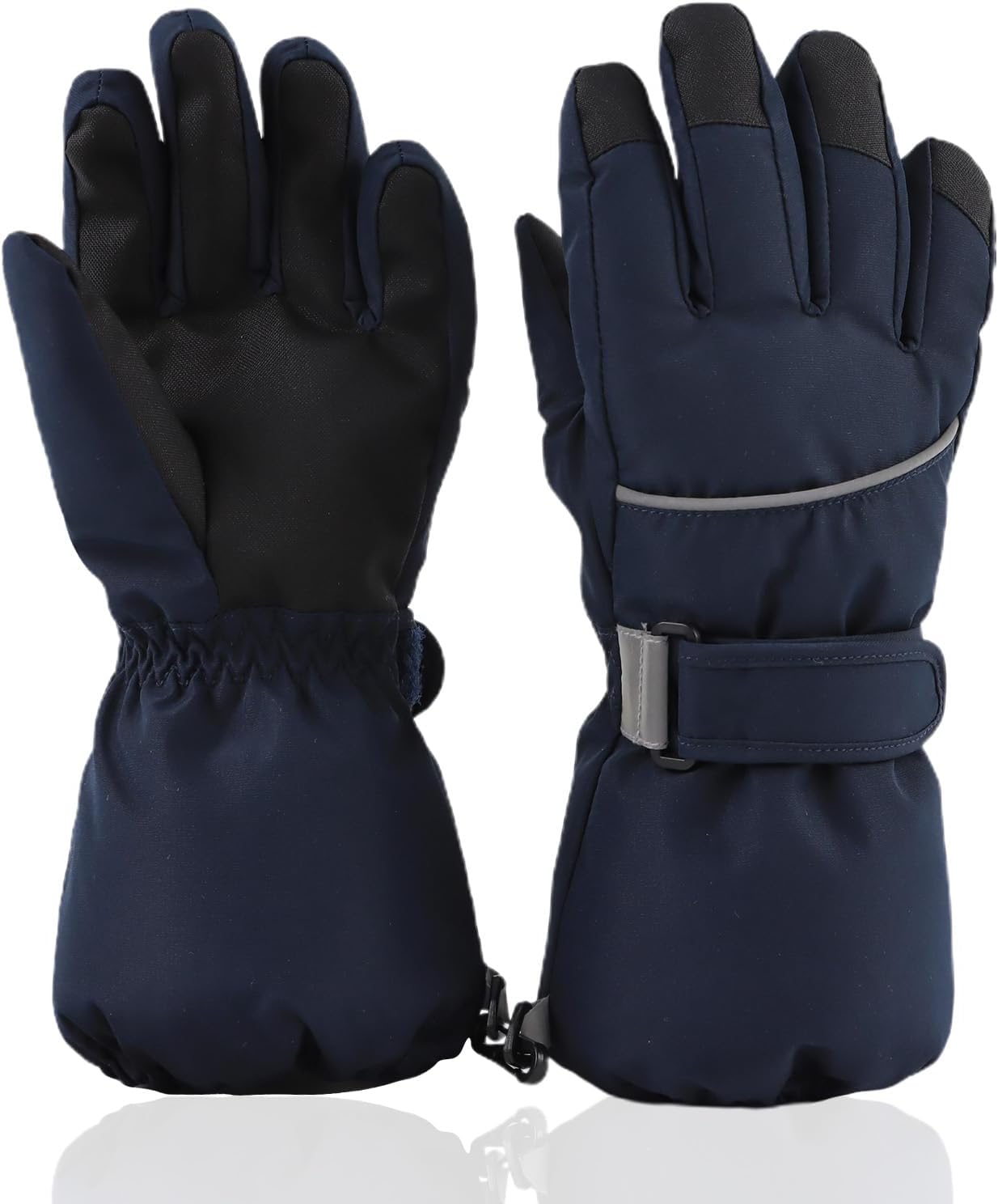 JANGANNSA Waterproof Ski Gloves for Kids 4-14Y