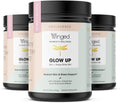Winged Glow Up Collagen Powder 3 Pack - Radiant Skin & Stress Control