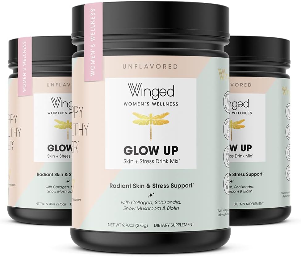 Winged Glow Up Collagen Powder for Radiant Skin & Hair