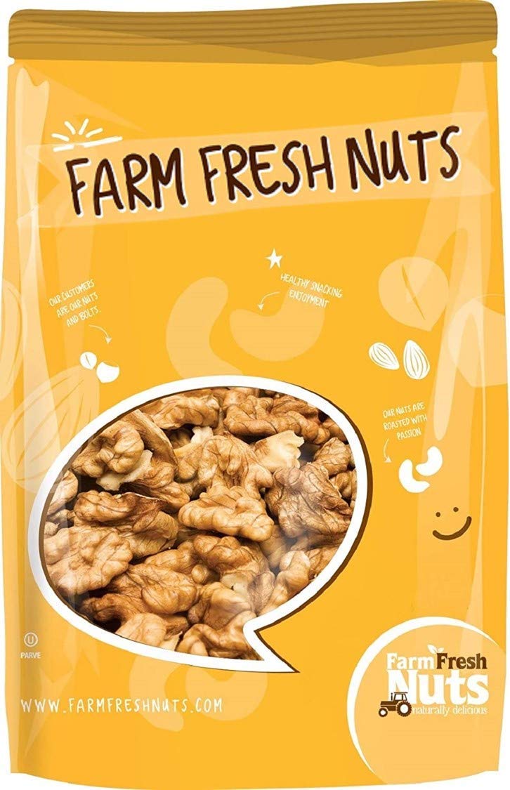 Dry Roasted Unsalted California Walnuts - Healthy Snack Choice