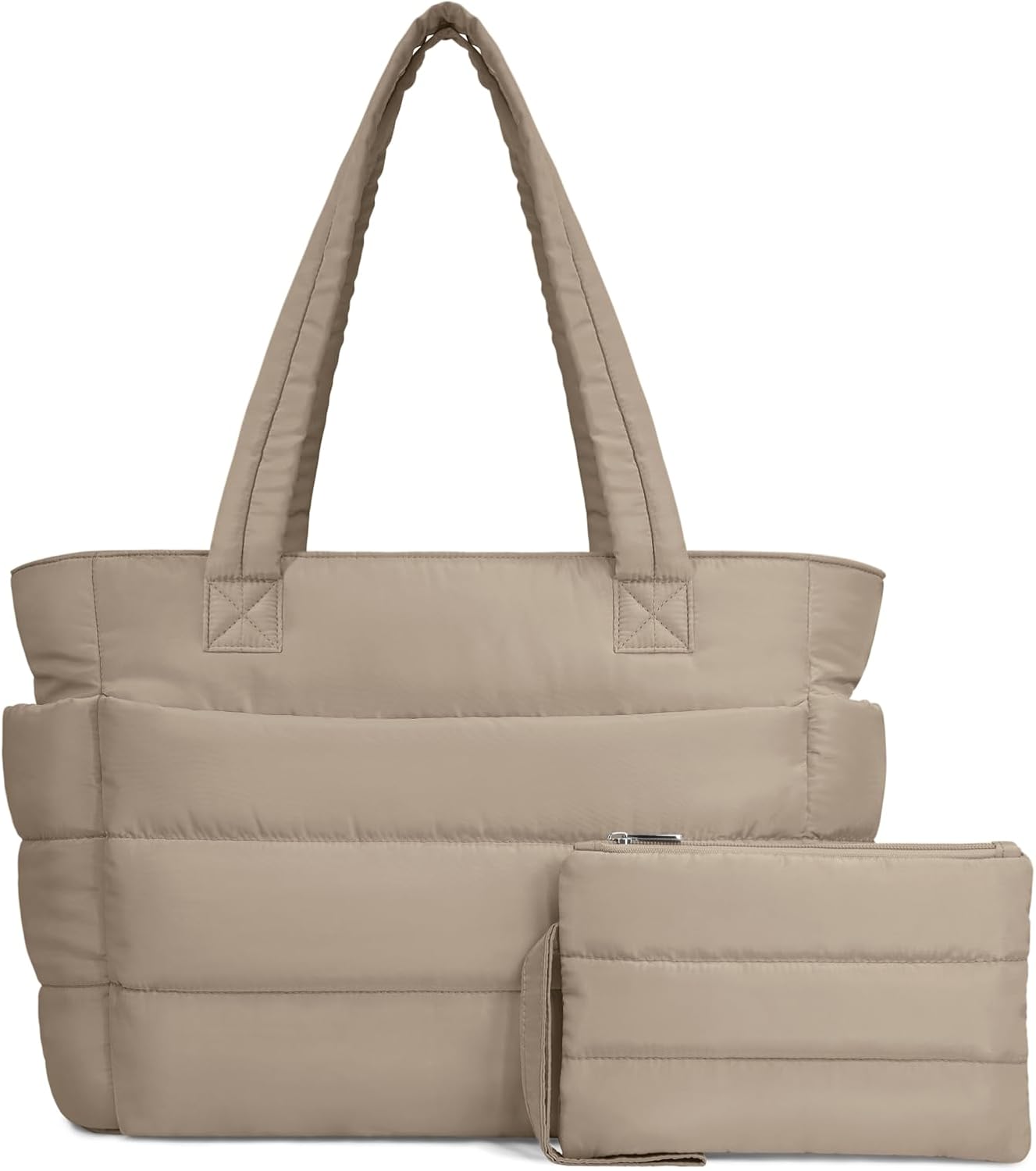 TOPDesign Puffer Tote Bag for Women - Lightweight Quilted Handbag