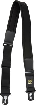Ernie Ball Neoprene Polylock Comfort Guitar Strap, Black - Padded