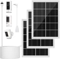 7W Solar Panel for Ring Camera 3Pack - Faster Charging for Stick Up