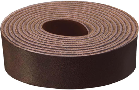 Latigo Leather Belt Straps 2x84 in Antique Brown for Crafts