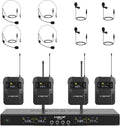 Phenyx Pro Wireless Microphone System 4-Channel - Reliable 200ft