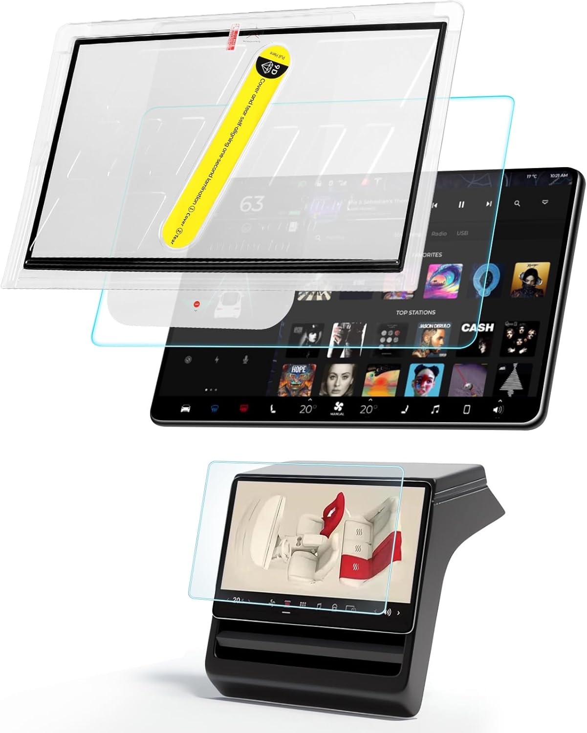 Screen Protector for Tesla Model S and Model X 2023-2026
