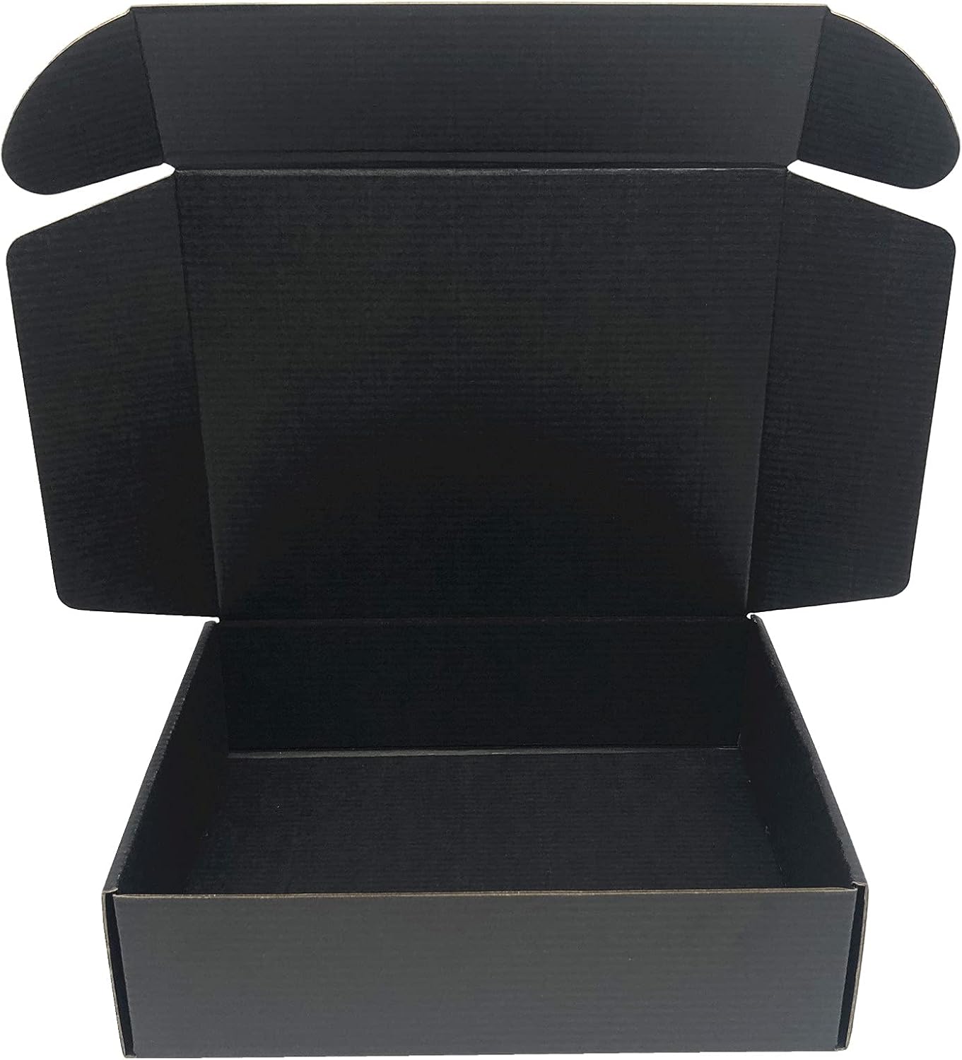 Black Cardboard Shipping Box 10 Pack for Small Items Storage