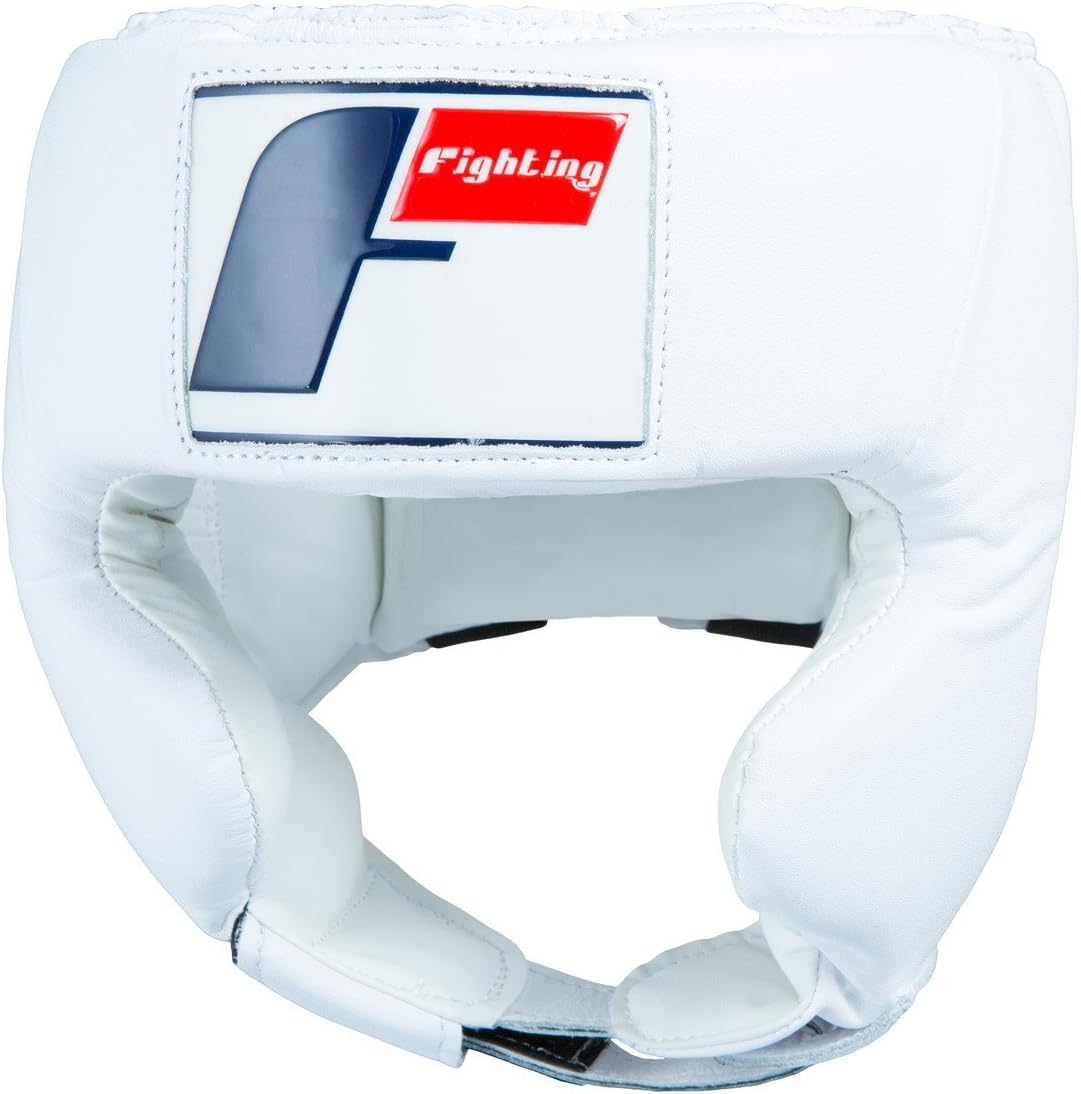 Fighting Sports USA Boxing Headgear - Cheek Protection, White, Large
