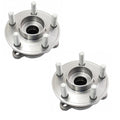 Front Rear Wheel Bearing & Hub Assembly Set with ABS Sensor - 2 Piece