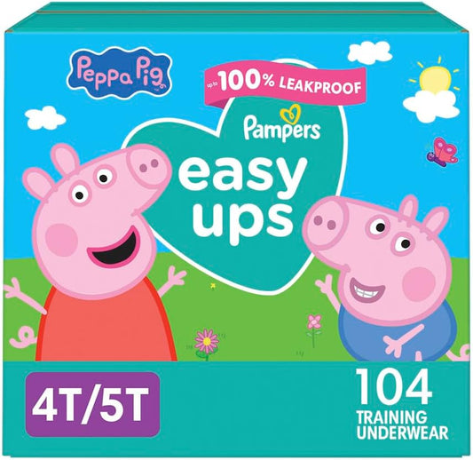 Pampers Training Pants Easy Ups for Boys & Girls Size 4T-5T