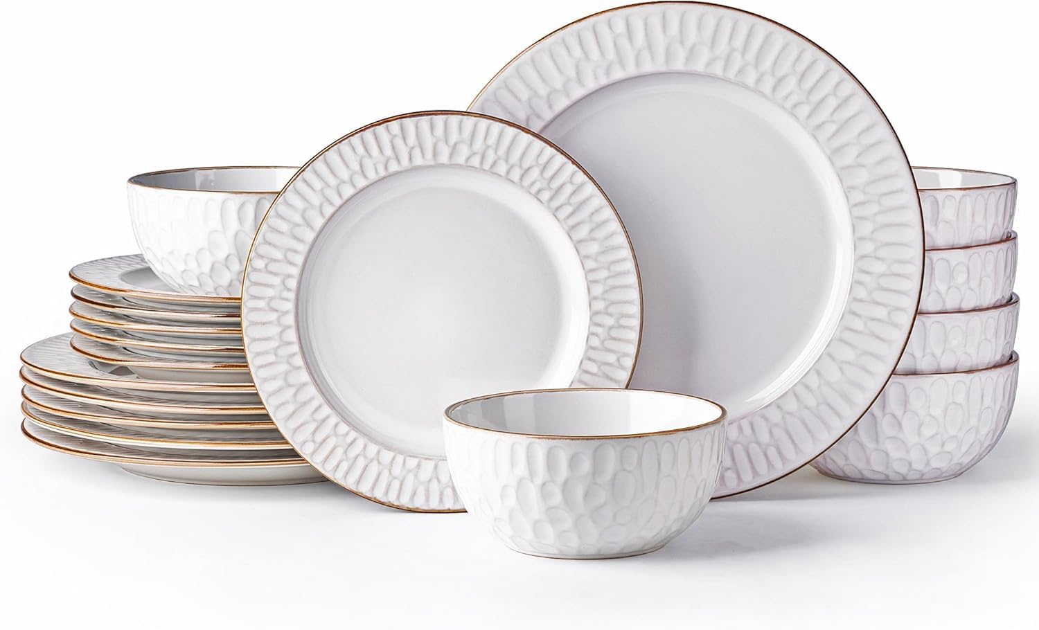 Elegant 18-Piece Ceramic Dinnerware Set for Stylish Dining