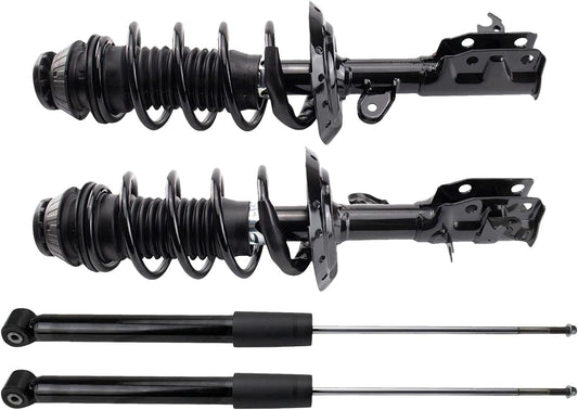 TRQ Complete Strut Assembly & Shock Absorber Kit for Honda FIT