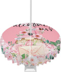 Valentine's Day Waterproof Tablecloth - 60 Round Zippered Cover