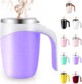 Rechargeable Auto Stir Coffee Mug - Purple