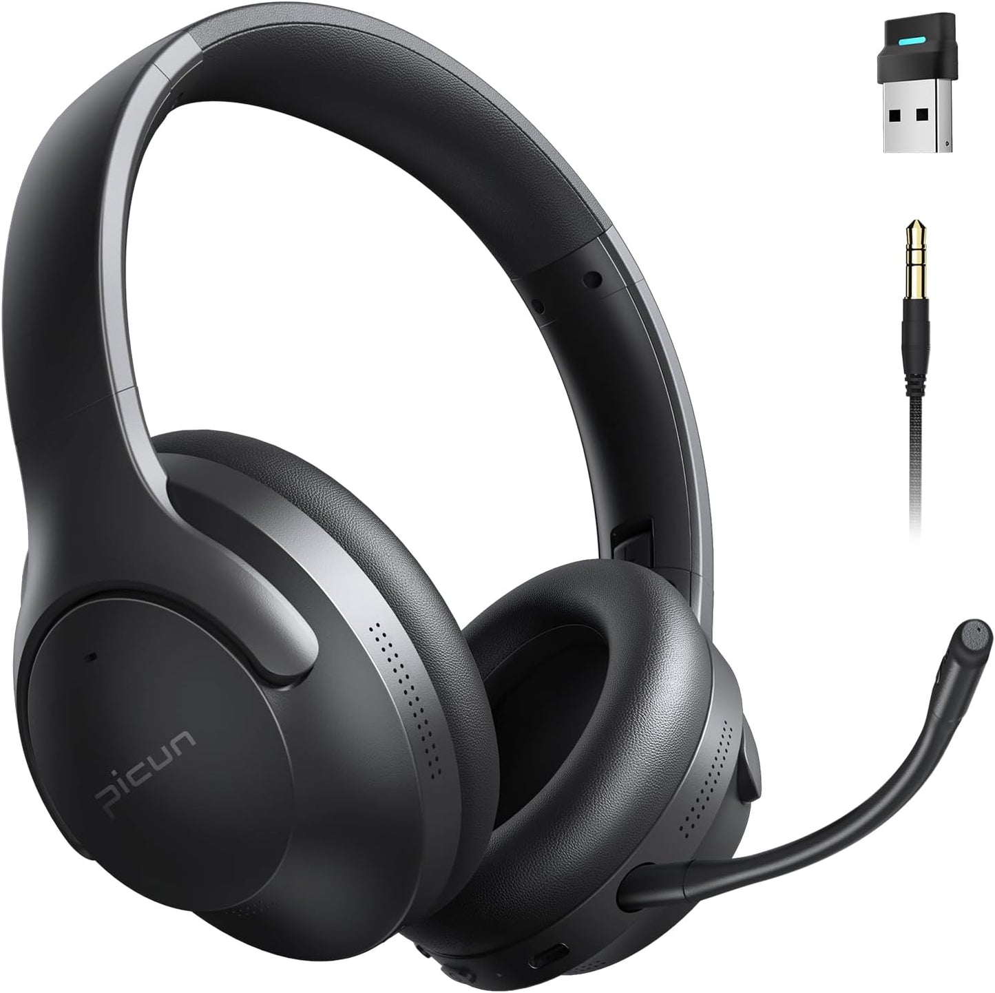 Picun Wireless Gaming Headset: 3D Surround Sound