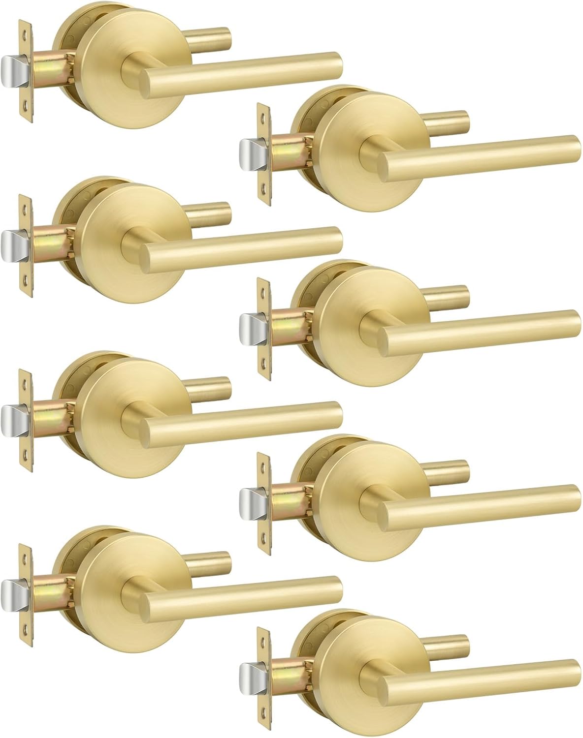 Heavy Duty Gold Closet Door Handle Set for Modern Interiors