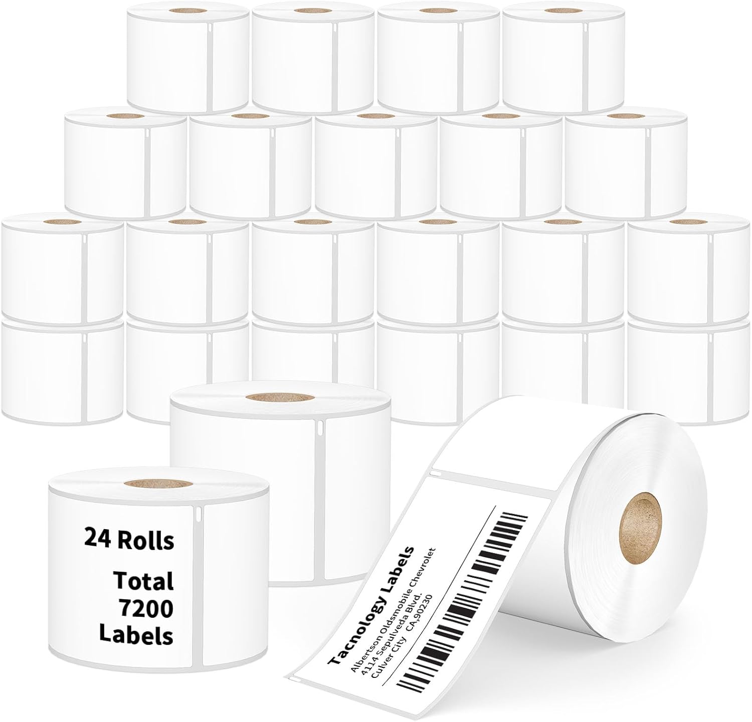 Tacnology 24 Rolls 7200 Labels for DYMO 30256 and More