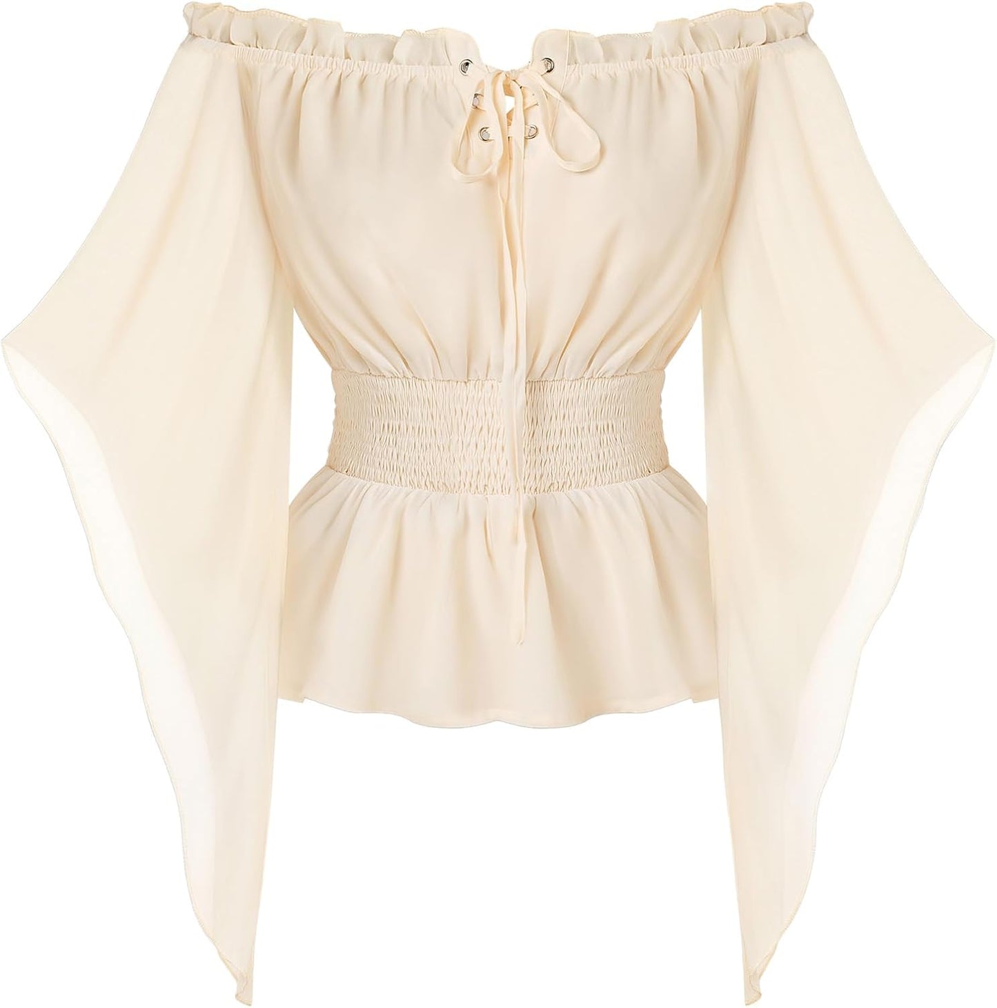 Renaissance Off Shoulder Bell Sleeve Blouse for Women