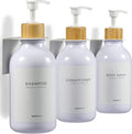 MaistoNovo Shampoo and Conditioner Dispenser Set of 3 for Shower