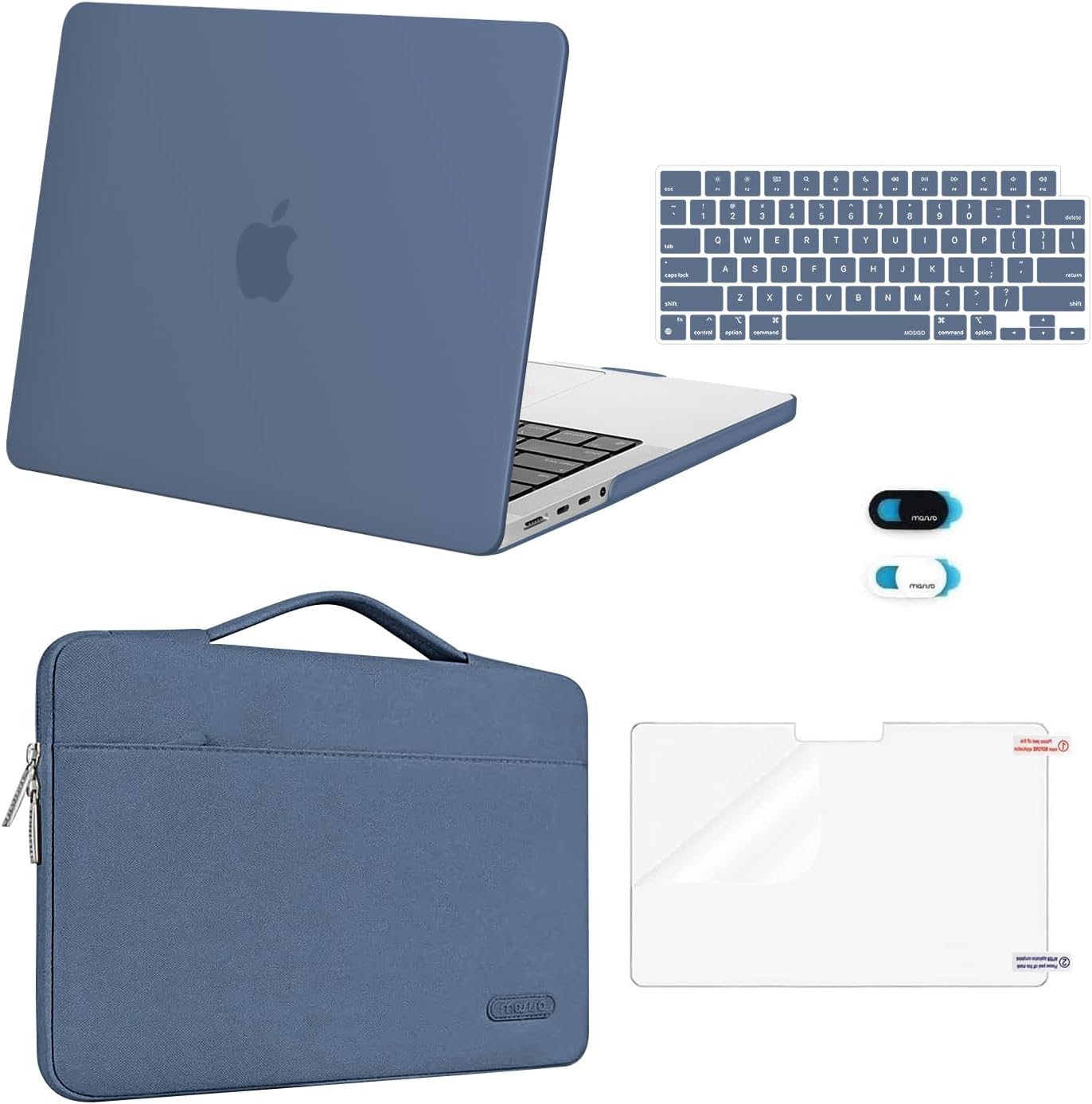 MOSISO MacBook Pro 14 inch Case with Keyboard Skin & Webcam Cover