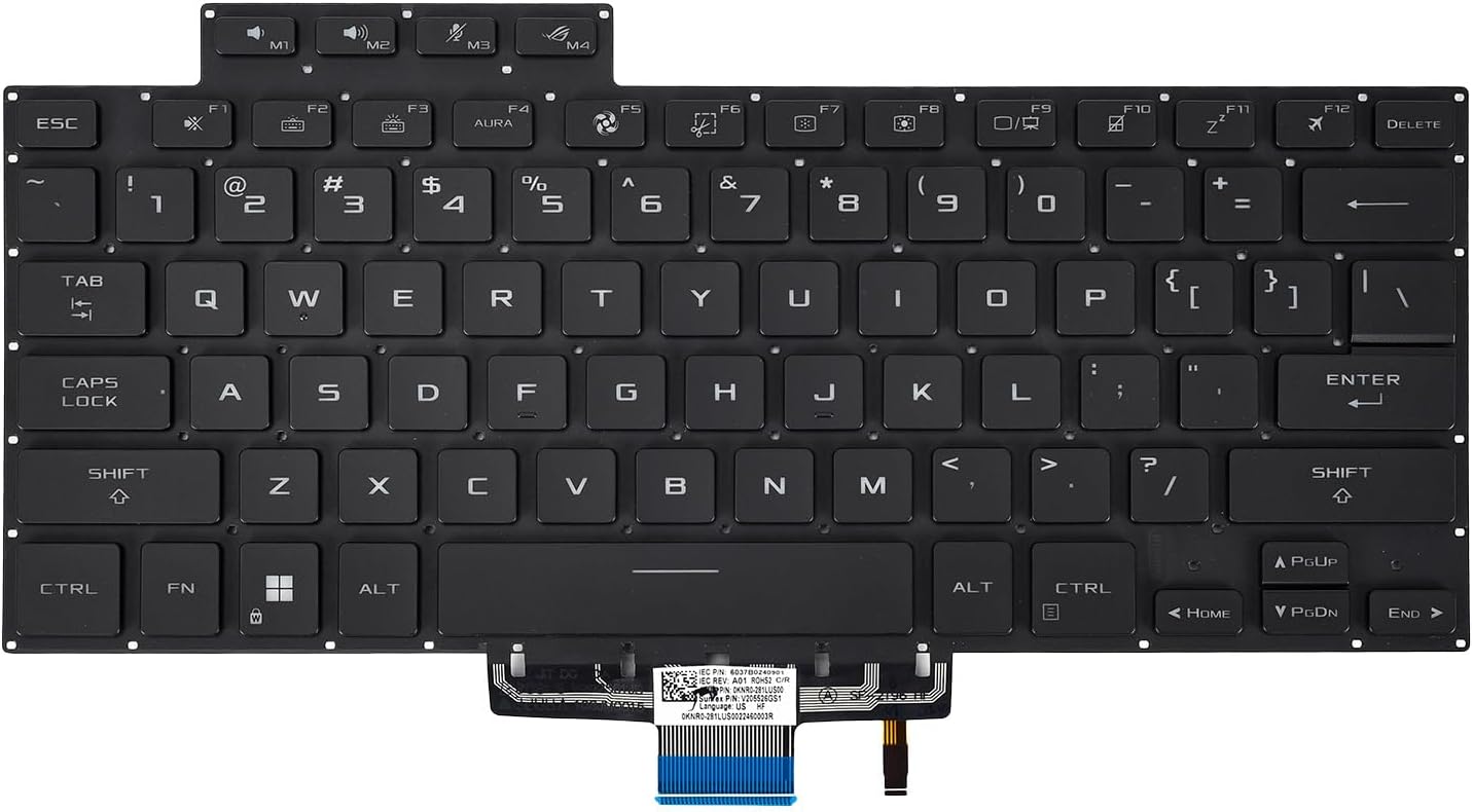 Replacement Backlit Keyboard for ASUS ROG Zephyrus G15 & M16