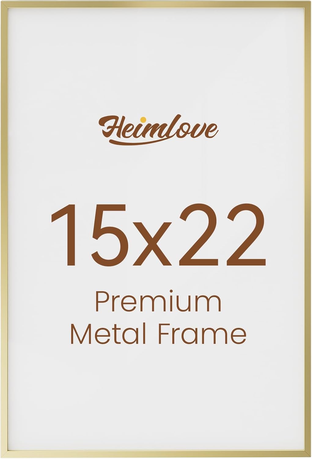 Heimlove 15x22 Aluminum Picture Frame for Elegant Display