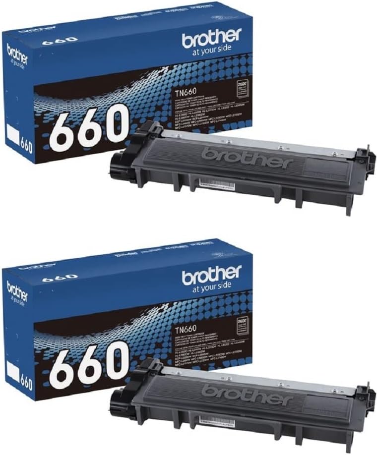 Double the Power: Brother Genuine TN660 2-Pack High Yield Toner