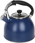 Stainless Steel Tea Kettle 2.6 Quart Whistling Kettle - Quick Heat