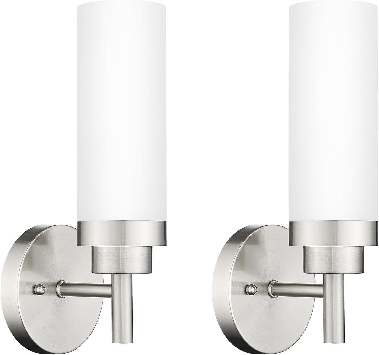 Emak Brushed Nickel Sconces Wall Lighting for Modern Spaces