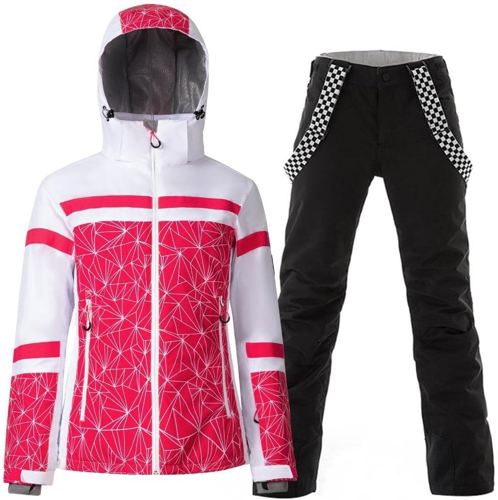 Women's Ski Jackets and Pants Set for Winter Sports Enthusiasts
