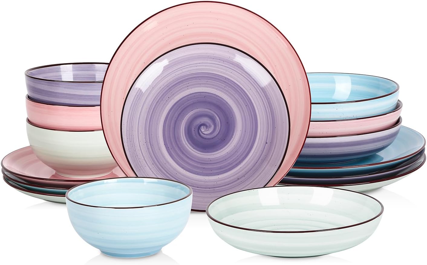 Selamica Ceramic 16-Piece Dinnerware Set for Stylish Dining