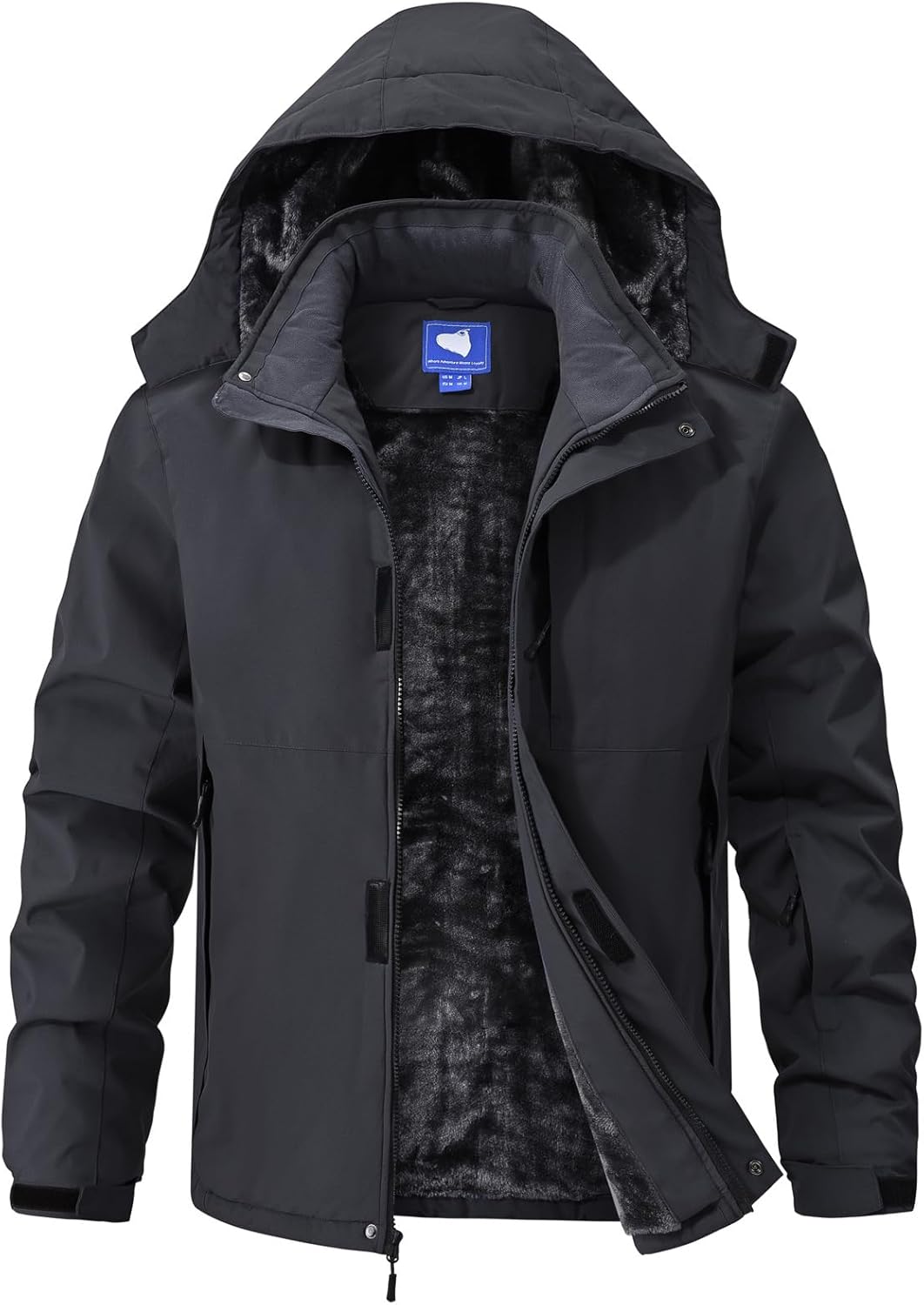 Mens Skiing Jackets Waterproof Fleece Lined Heavy Parka Coats