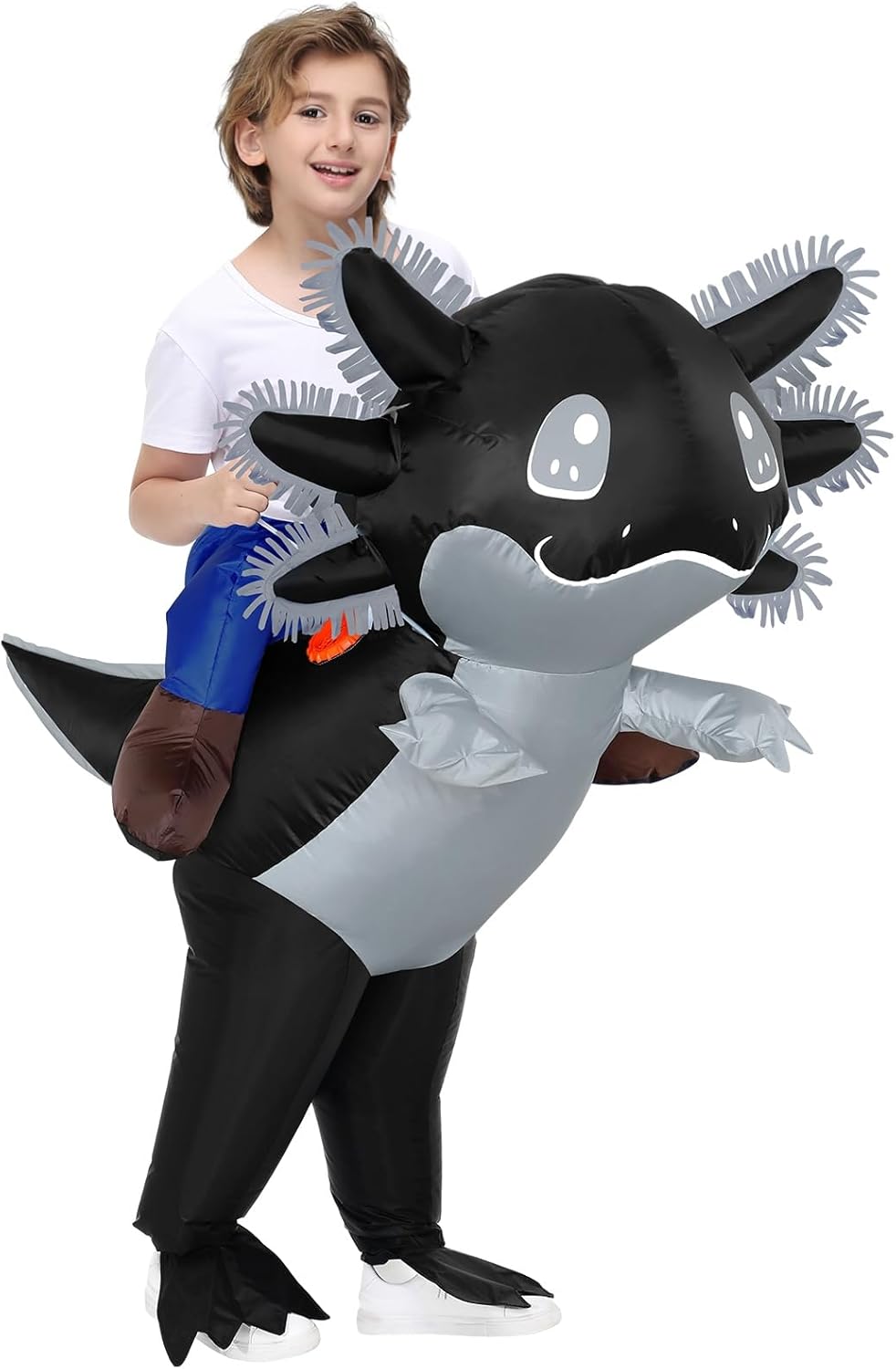 Stegosaurus Inflatable Axolotl Costume for Kids Halloween Fun