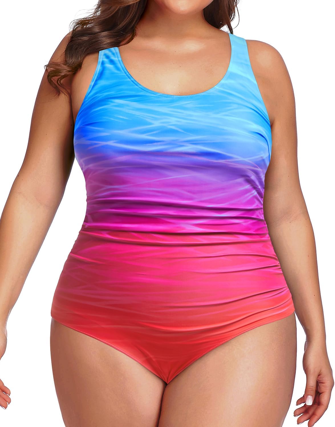 Daci Women Plus Size One Piece Swimsuit for Tummy Control