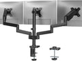 Triple Monitor Desk Mount for Flat and Curved Screens Up to 27in