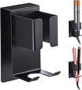 Curling Iron Holder Wall Mount - Space-Saving Stainless Steel