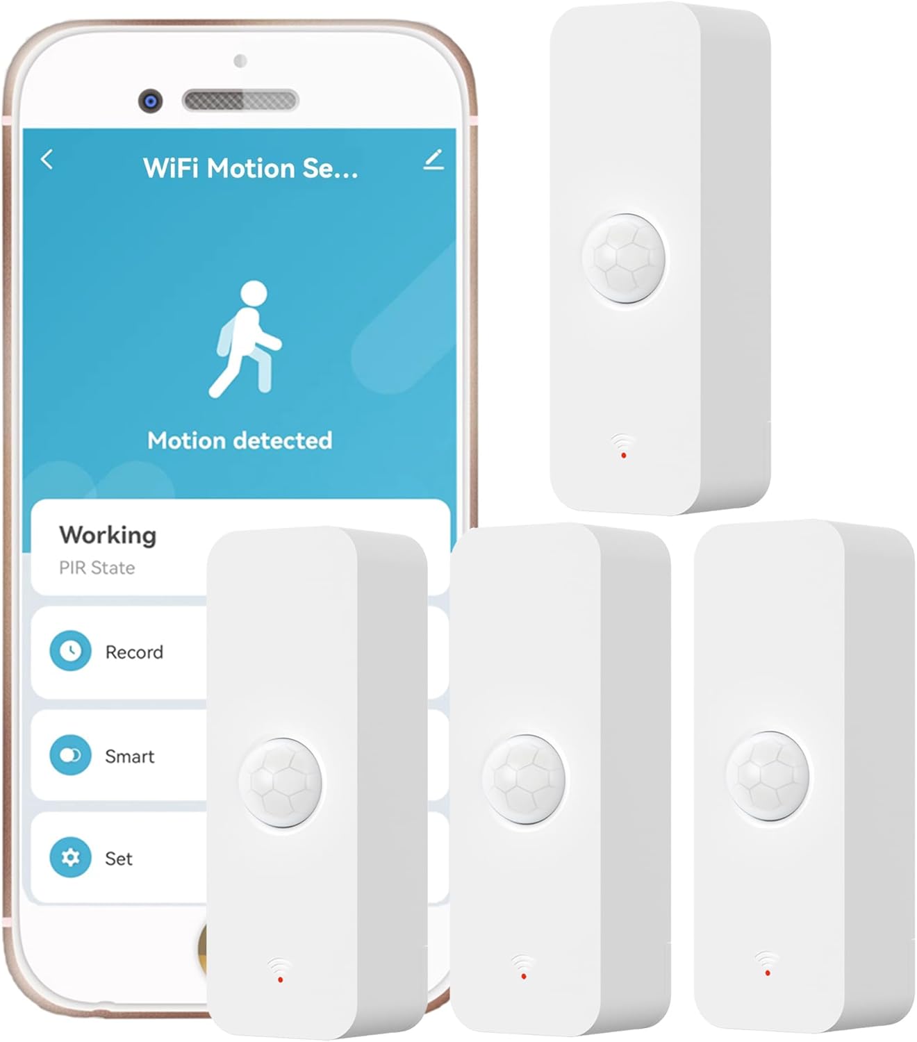 SENCKIT Smart WiFi Motion Sensor 4-Pack