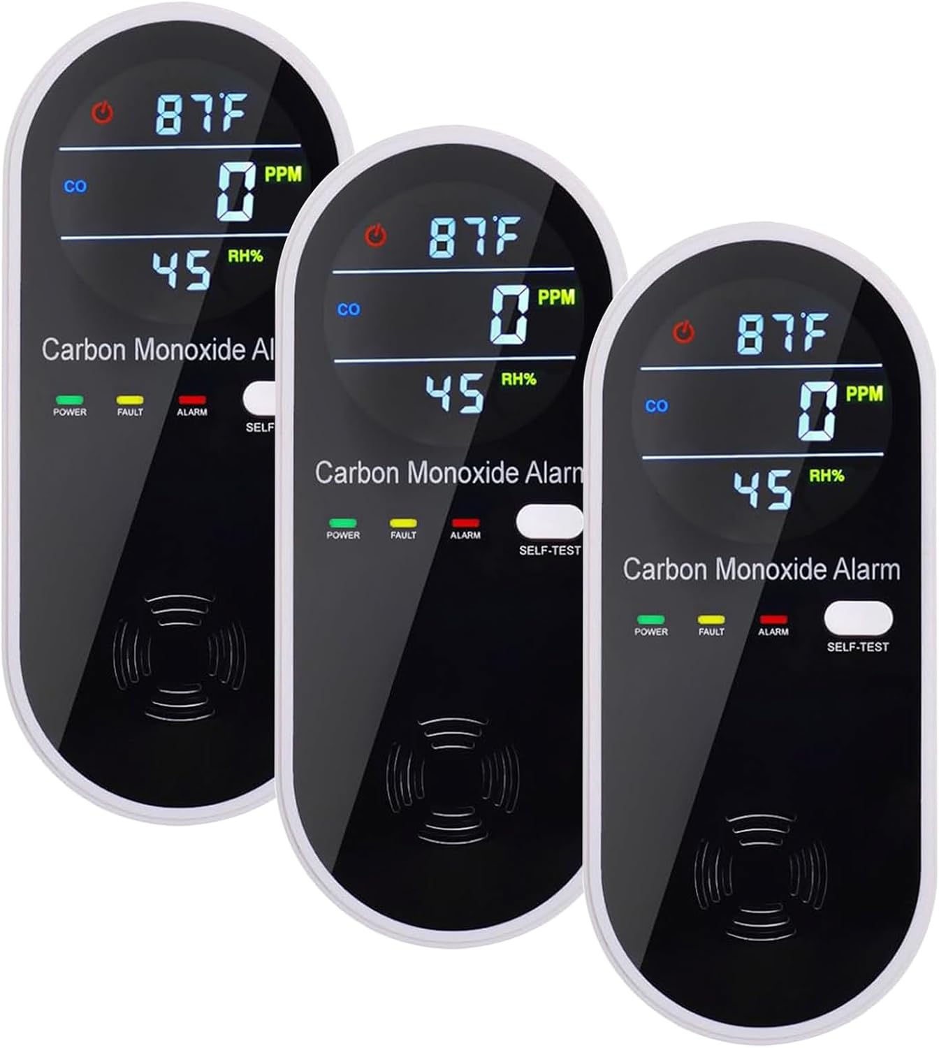 3-in-1 Carbon Monoxide Detectors for Home and Travel Safety