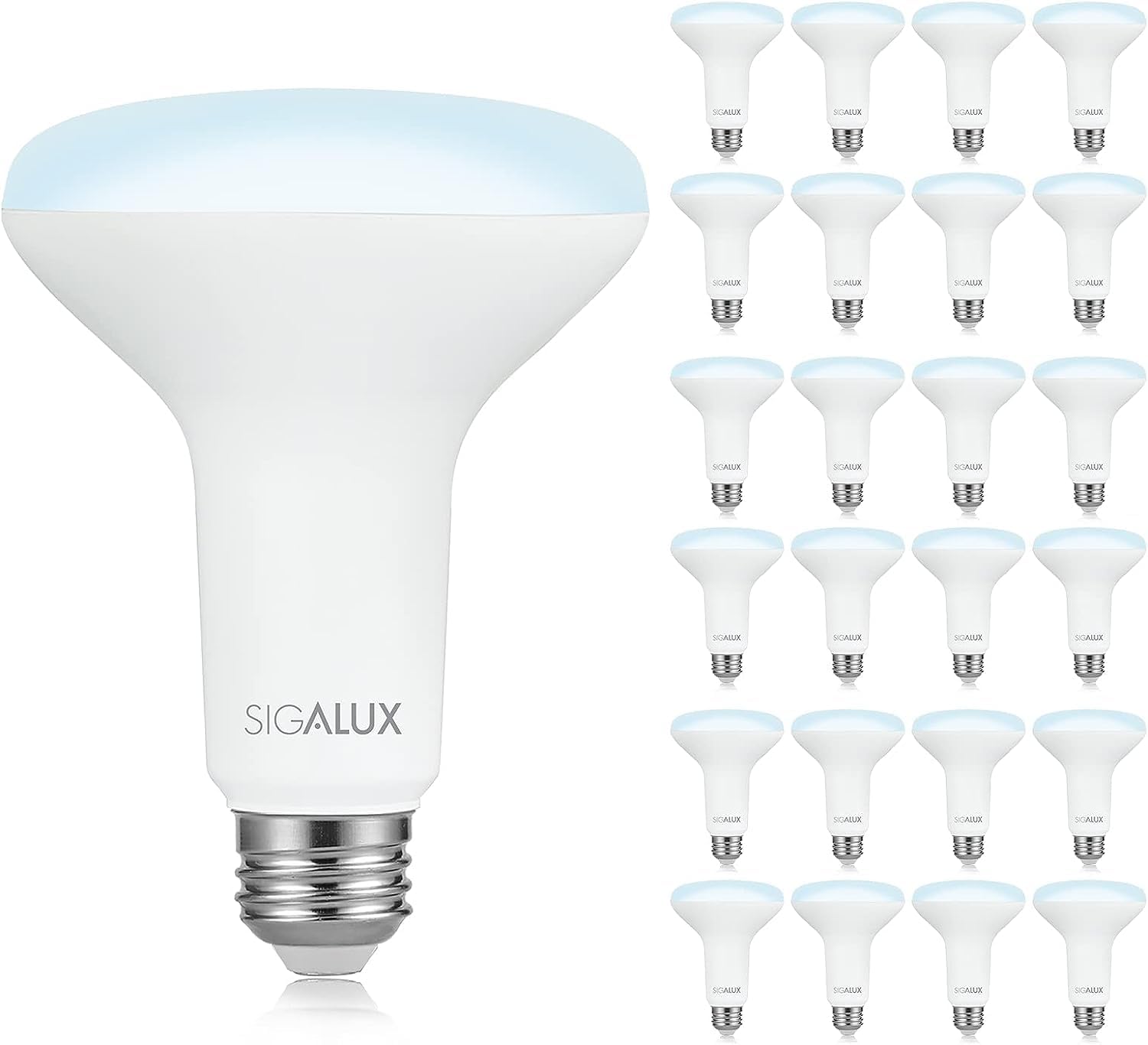 Sigalux LED Flood Lights Indoor - Dimmable BR30 Bulbs 24 Pack