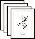 Yaetm 20x24 Black Picture Frame Set of 4 for Photos & Art