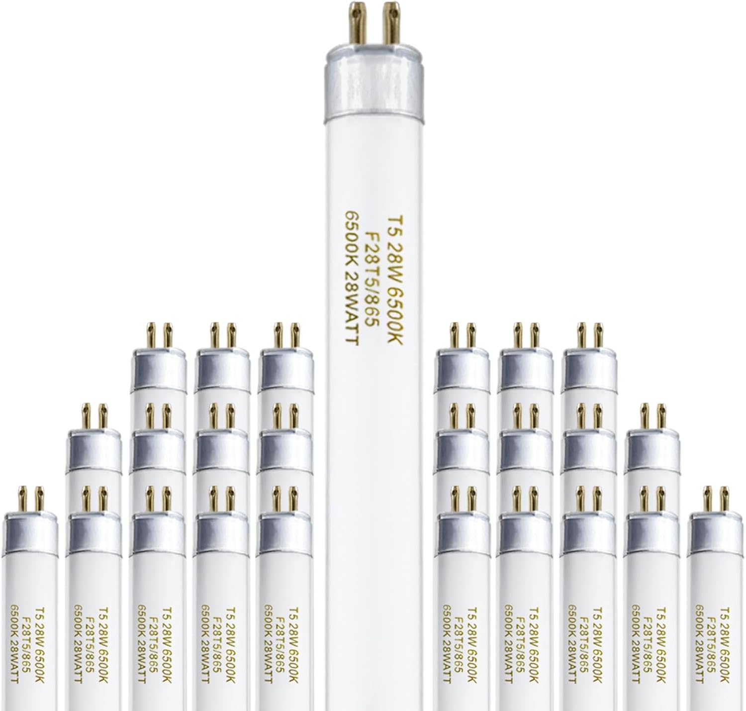 46 Inches T5 28 Watts Fluorescent Light Bulb Daylight 25 Pack