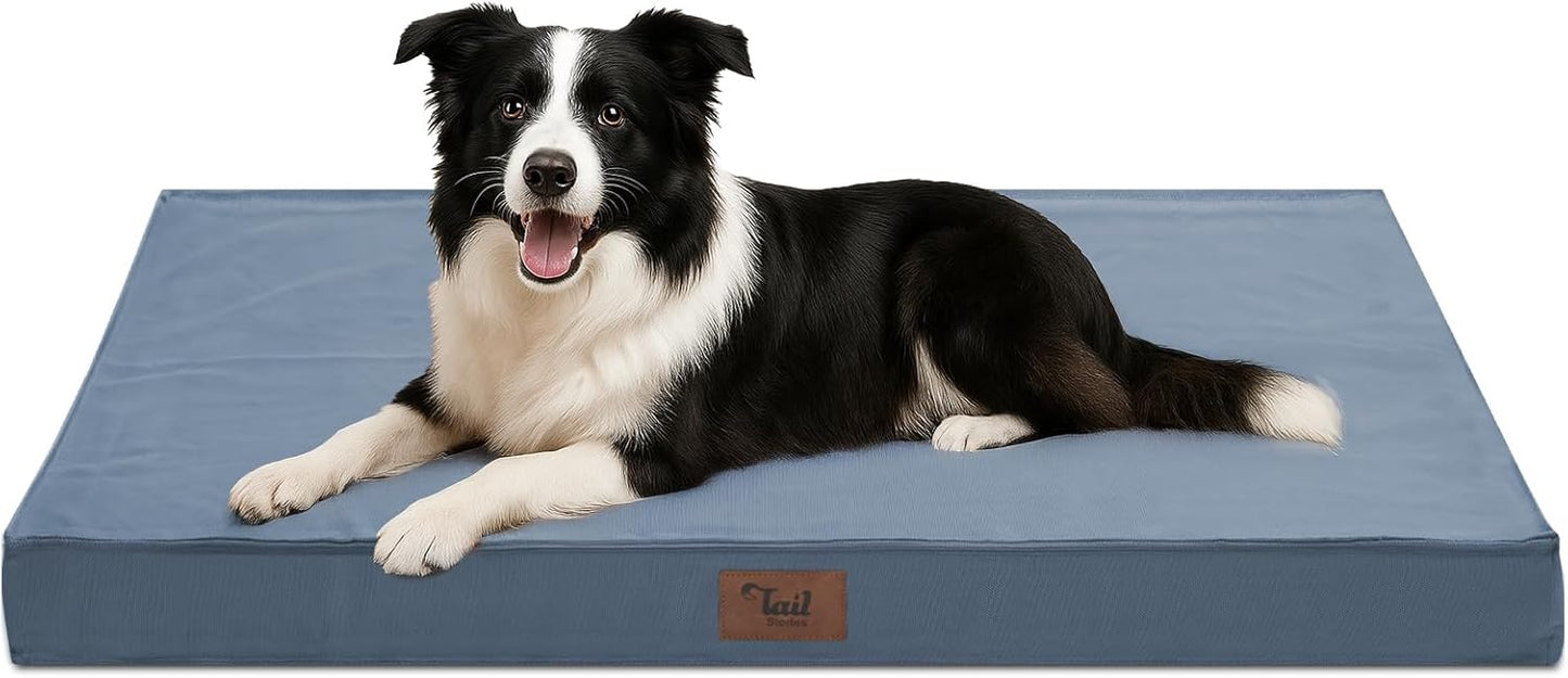 Outdoor Dog Bed for Medium Dogs with Orthopedic Foam Comfort